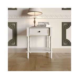 Home Design Rumford 1 Drawer Nightstand Light Gray